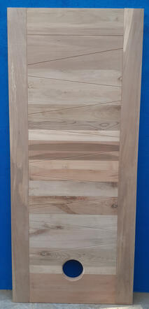 Puerta Roble con Gatera Puerta Roble con Gatera